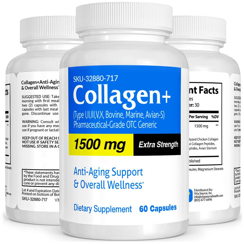 Collagen+ Skin Care Health 1500mg – Vitasource Health